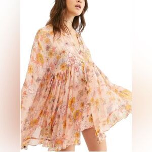 Free People Floral Everything and More Flowy Tunic Dress